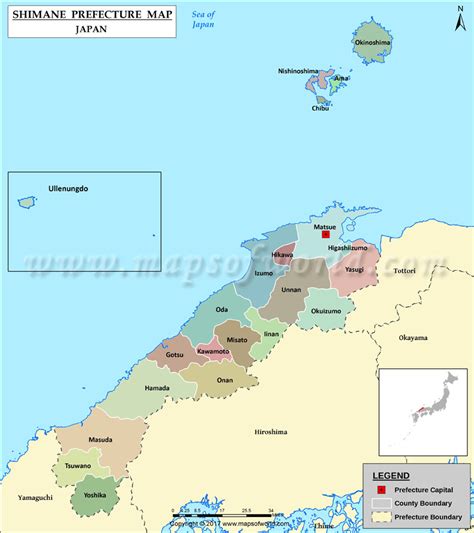 Shimane Map .